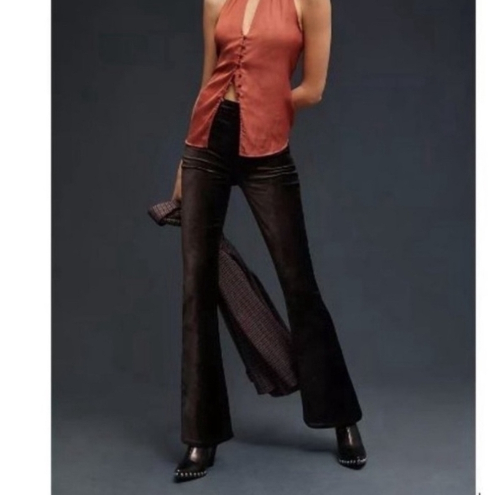 Citizens of Humanity Lilah Velvet Brown Flare Pants 33